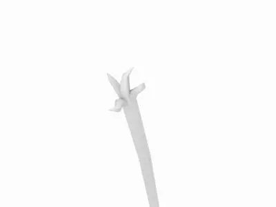 Wooden magic stick Free low-poly 3D model