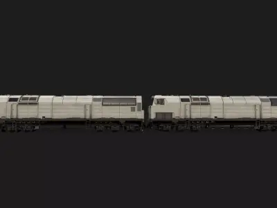 General Electric NJ2 diesel locomotive Low-poly 3D model