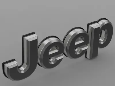 jeep logo 3D model