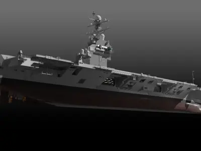 USS Gerald R Ford CVN-78 3D model by ennuishao