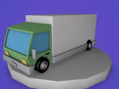 Low Poly Truck Low-poly 3D model buy