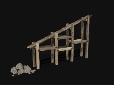 QUARRY MINE MACHINES CONSTRUCTION TOOL MACHINERY COLLECTION Low-poly 3D model