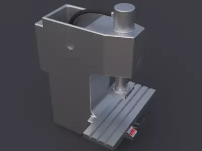 Punch machine P6326 step 3D model