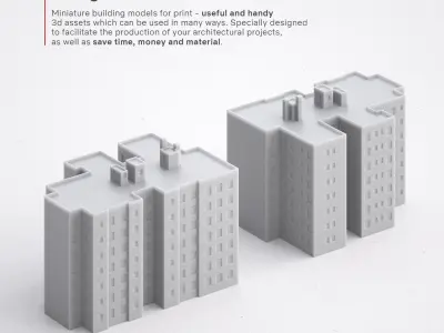 Free 3D Print miniature building RB-US-NY-087 Free 3D print model purchase