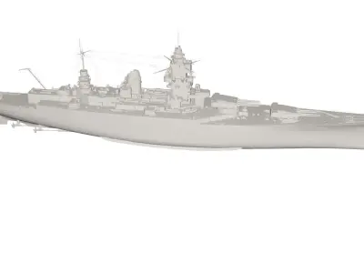 Military Ship 3D model order