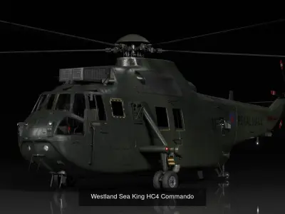 Westland Sea King collection 3D Model Pack