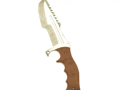 hunting knife Free low-poly 3D model order