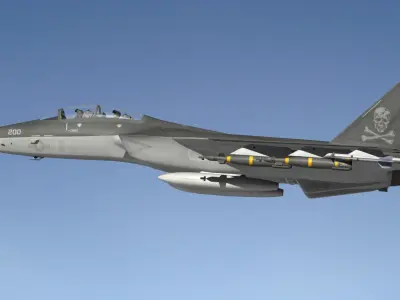 Fictional Fighter Jet 3D model
