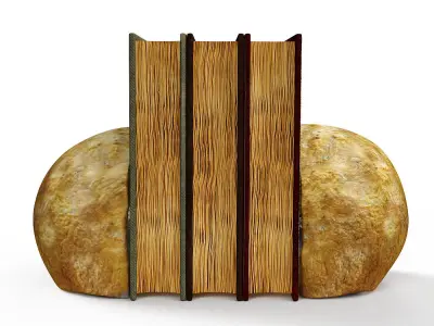 Agate book holder 3D model