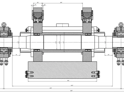 Rotor NP 1110 for impact crusher  3D model