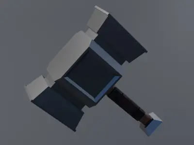 Hammer Low-poly 3D model 42