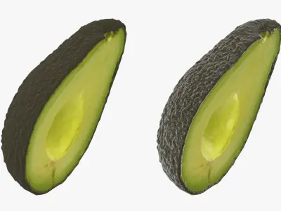Ripe Avocado Collection 2 3D model