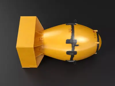 Fat Man Nuclear Bomb 3D model purchase