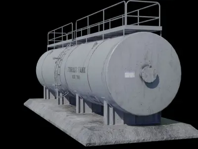 Oil storage tank 1A 3D model