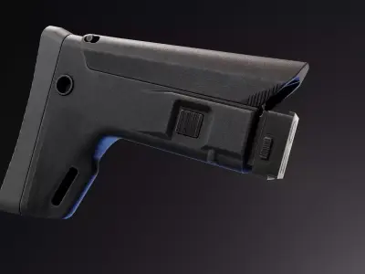 ACR Stock for AK Rifle Low-poly 3D model