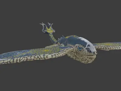 Ocean Spirit  Low-poly 3D model