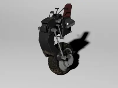 Steampunk motorcycle Free 3D model