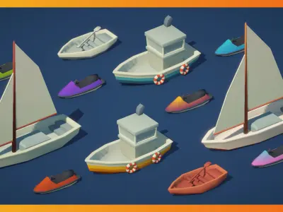 Vehicles Pack - Low Poly Assets Low-poly 3D model