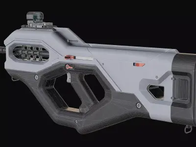 Orion - Sci-Fi Submachine Gun Low-poly 3D model