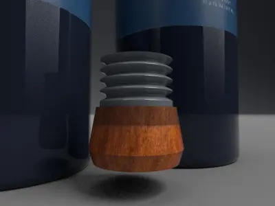 High-Resolution Water Bottle 3D model