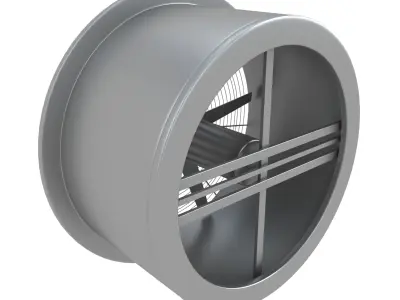 Industrial Large Fan 3D model