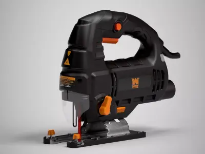 Jig saw Low-poly 3D model