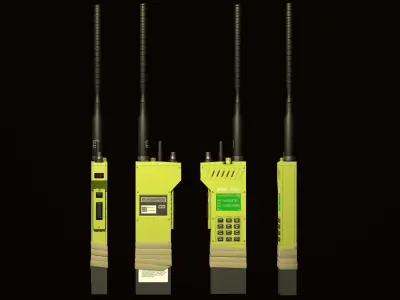 Military-Radio-Portable Low-poly 3D model