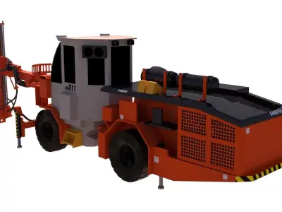 Bulonadora Sandvic DS311 Low-poly 3D model