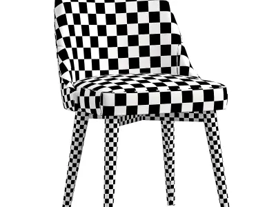 PU Leather Upholstered Dining Room Chair By Homary  3D model