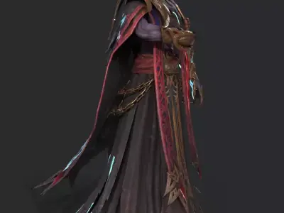 Demon Assassin Low-poly 3D model