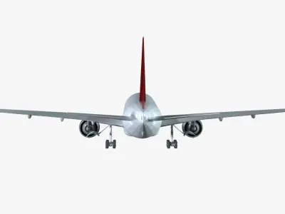 Realistic 747 3D model