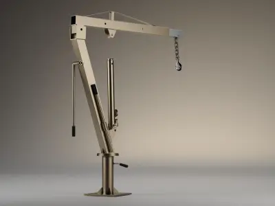 Hydraulic Crane - truck - 3D MODEL 3D model
