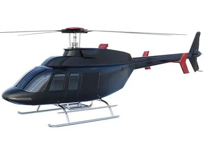 Bell 407 Low-poly 3D model