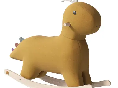 Kids Concept Rocking Chair Dinosaur 3D model