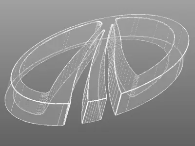 Mahindra Logo 3D model purchase