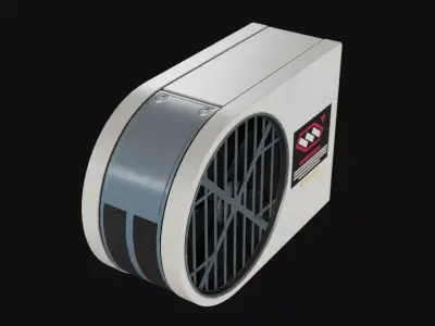 Air Conditioner Unit and Refrigeration Machine Game Ready Low-poly 3D model purchase