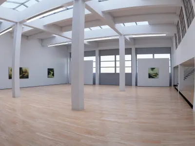 Art Museum Gallery Interior 29 Low-poly 3D model
