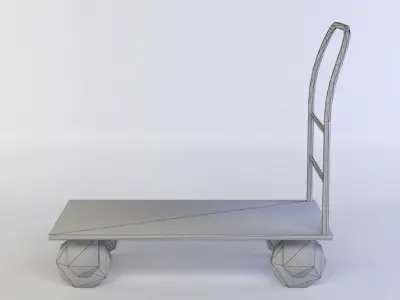 Trolley metal hand truck Low-poly 3D model by DexsoftGames
