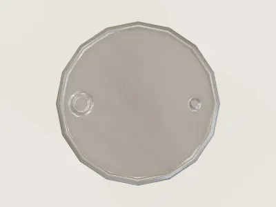 Lowpoly Oil Drum 01 Low-poly 3D model