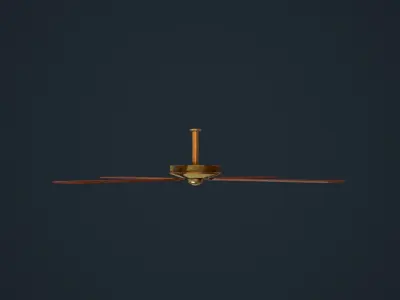 Ceiling Fan Low-poly 3D model