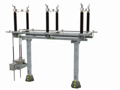 High Voltage Isolation Switch 2 3D model
