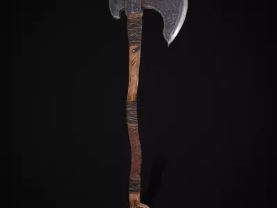 Savage RB Celtic Axe Low-poly 3D model