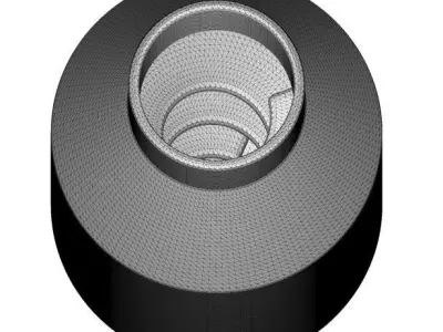 Concrete Mixer Drum 3D print model