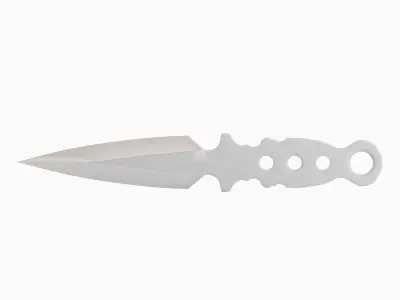 Throwing Knife 02 Low-poly 3D model