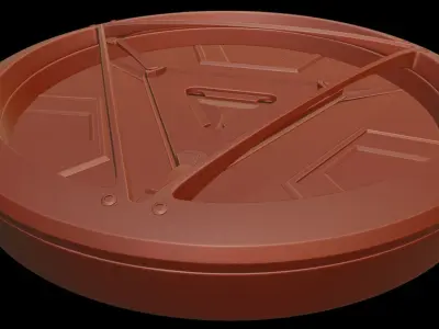 Arc-reactor top part 3D model