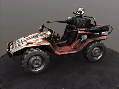Desert Destroyer Low-poly 3D model by DexsoftGames