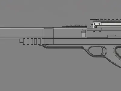 Sniper rifle 3D model purchase