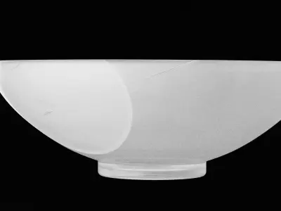 Glass Fruit Bowl Low-poly 3D model