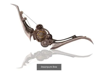 Bows Collection steampunk bow 3D Model Pack