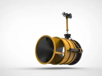cone valve marine system 3D model